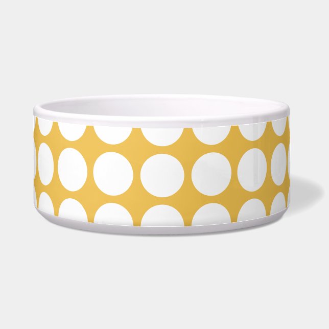 Comedero White Dots Pet Bowl (Frente)
