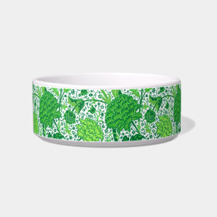 Comedero William Morris Jacobean Floral, Emerald Green