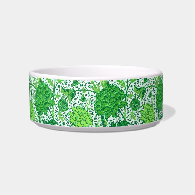 Comedero William Morris Jacobean Floral, Emerald Green (Izquierda)