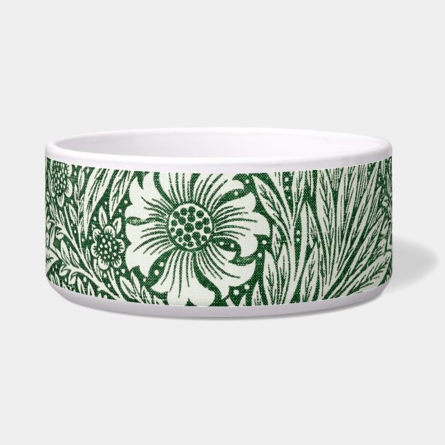 Comedero william morris marigold flor floral verde (Frente)