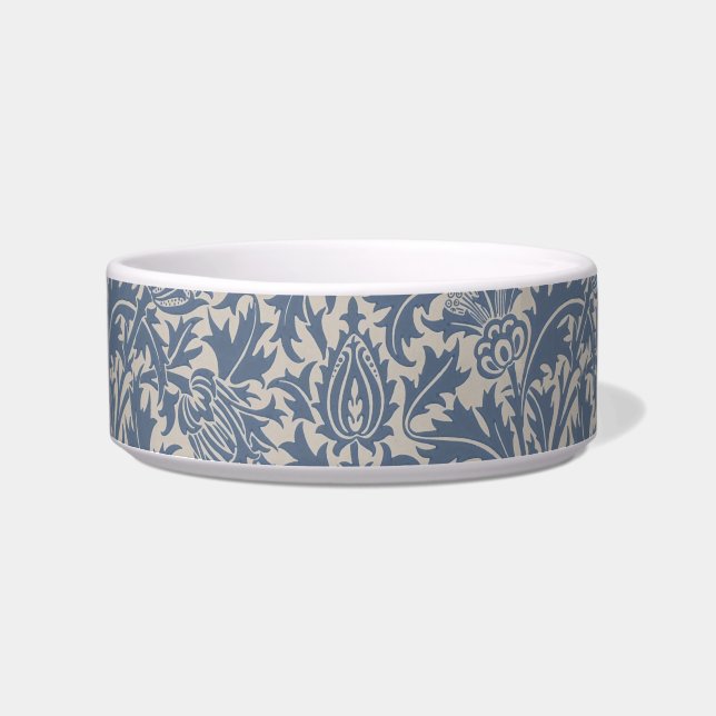 Comedero William Morris Thistle Sage Blue Pattern (Frente)