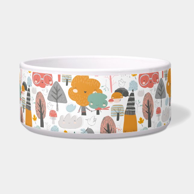 Comedero Woodland se pregunta: Mascota forestal encantado (Frente)