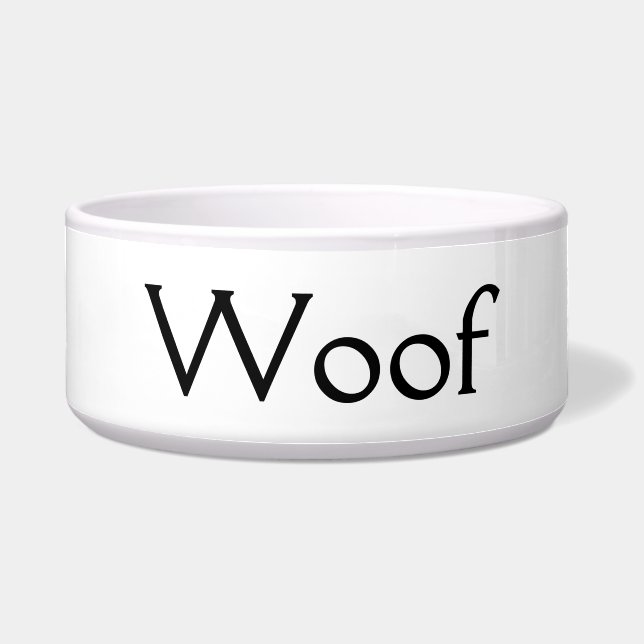 Comedero Woof Large Food Bowl Para Su Perro (Frente)