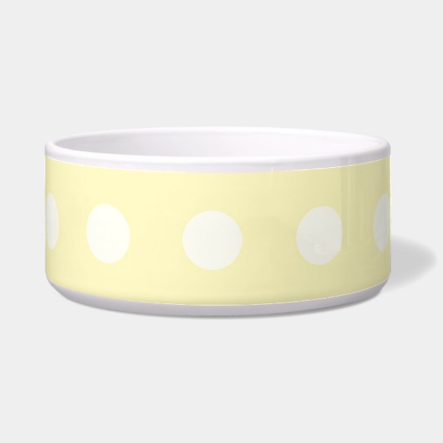 Comedero Yellow Poka Dots Bowl (Frente)