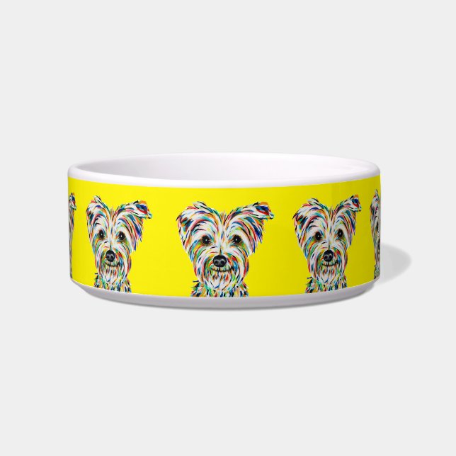Comedero Yorkshire Terrier Yellow Bowl (Frente)