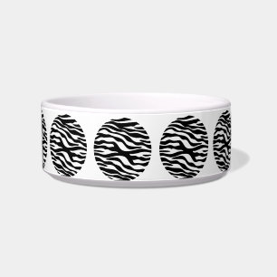 Comedero Zebra Print Polka Dots Cat Bowl