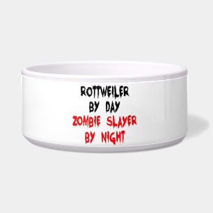 Comedero Zombie Slayer Rottweiler Dog