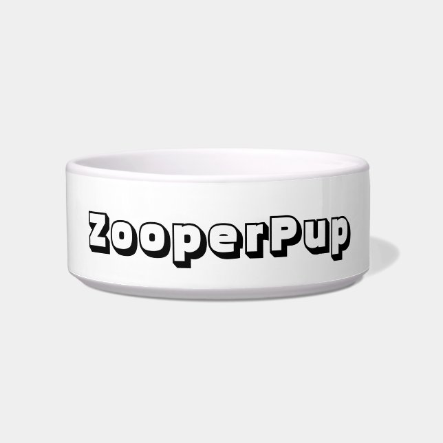 COMEDERO ZOOPERPUP DOG BOWL (Frente)
