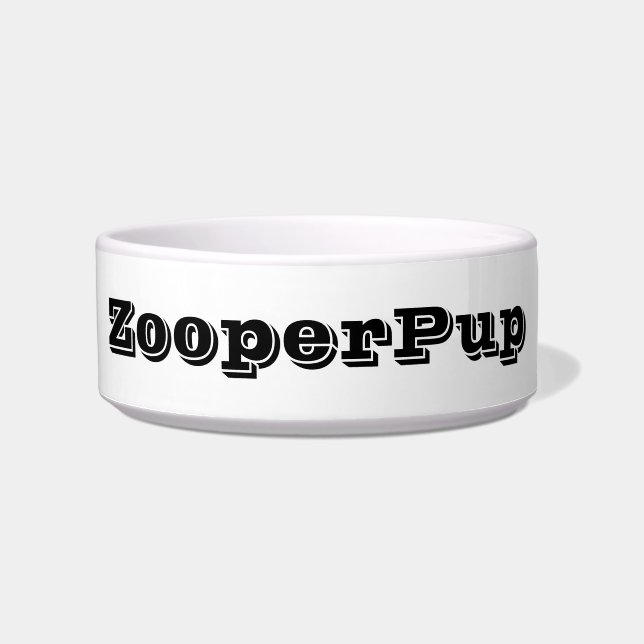 COMEDERO ZOOPERPUP DOG BOWL (Frente)