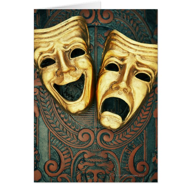 Comedia de oro y tragedia enmascara con motivos (Frente)