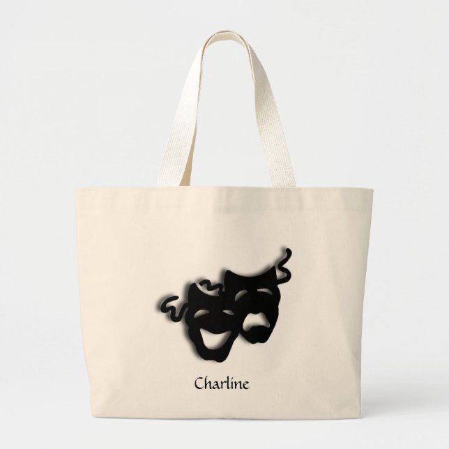 Comedia y teatro de tragedia: Bolsa Tote (Frente)