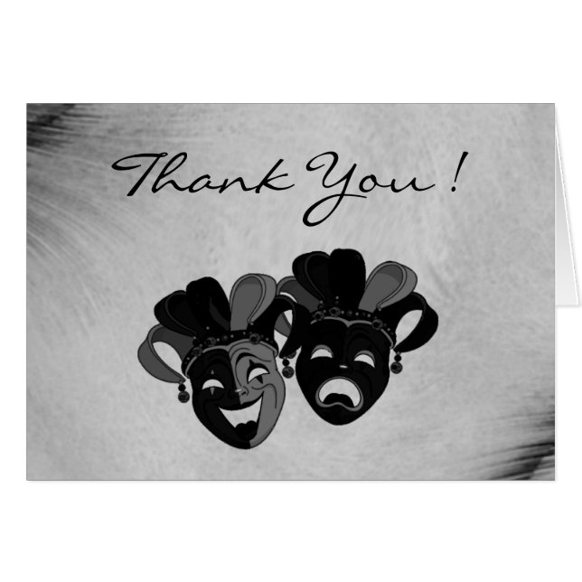 Comedia y teatro de tragedia gracias (Anverso (Horizontal))