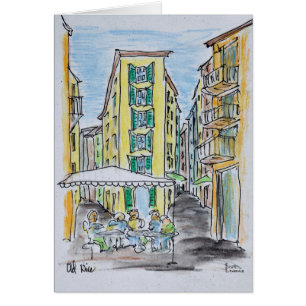 Comedor al aire libre en Old Nice Niza, Francia