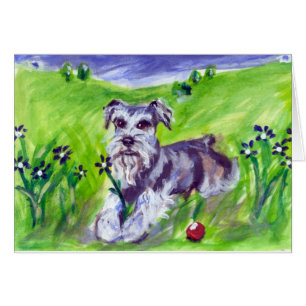 Comedor de la flor del Schnauzer
