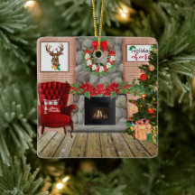 Comedor de navidades ornamento metalizado