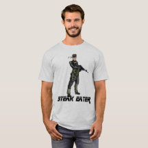 Comedor del filete - camiseta con Hank sólido