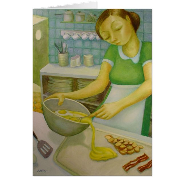 Comensal - huevos y tocino - por Lora Shelley (Frente)