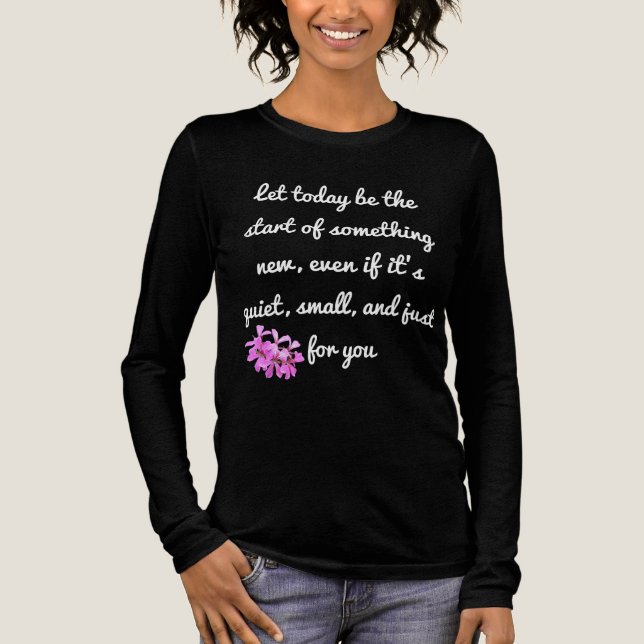 Comenzar algo nuevo - Camisa Motivacional (Anverso)