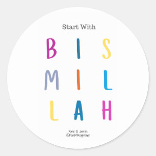 Comenzar con Bismillah - Pegatinas