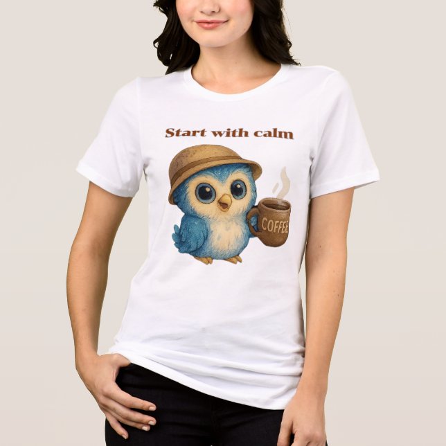 Comenzar con la calma: Pegatina de camisetas motiv (Anverso)