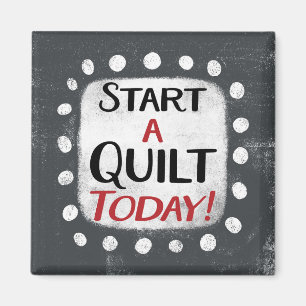 Comenzar Un Imán De Refrigerador De Quilt Today