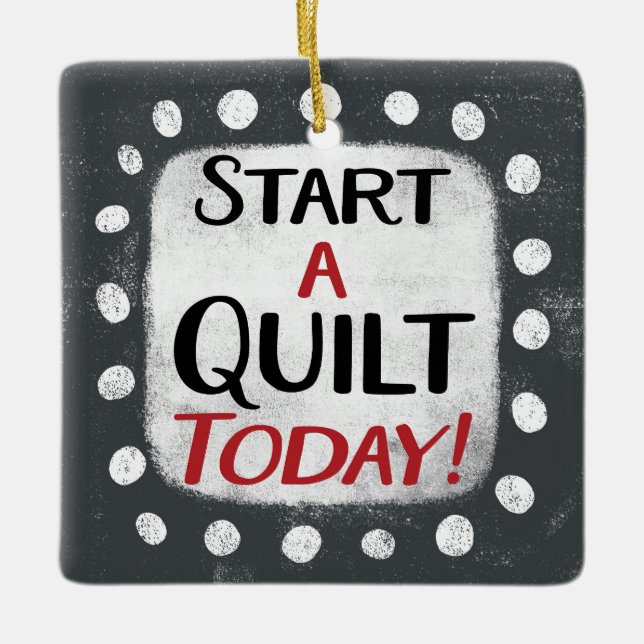 Comenzar Un Ornamento De Quilt Today (Anverso)