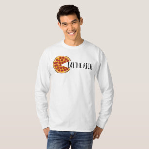 Comer a los ricos - Camiseta de pizza socialista d