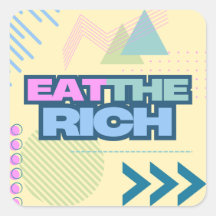 Comer a los ricos Pegatinas de Vibe de los 90