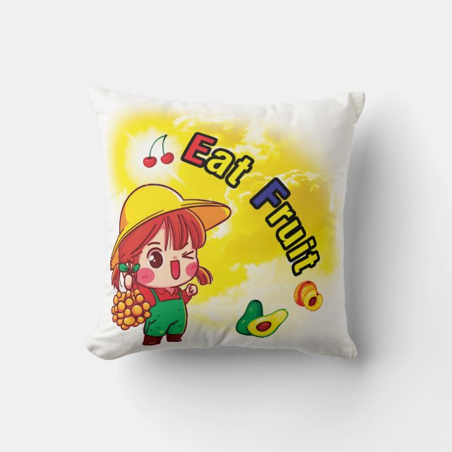 Comer almohada de fruta (Anverso)