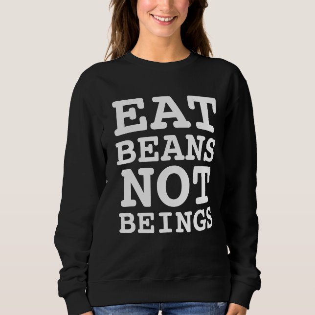 COMER BEANS NO SER CAMISETAS VEGAN (Anverso)