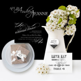 Comer, beber, casarse, ensayar invitaciones