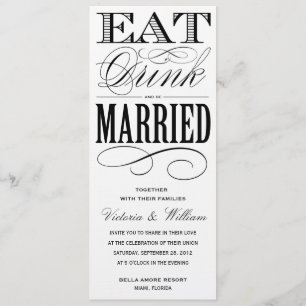COMER, BEBER INVITACIÓN DE BODA 1