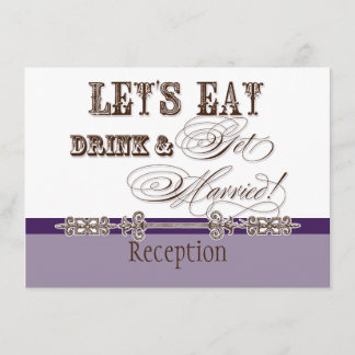 Comer, Beber y Casarse Invitación a Recepción Form