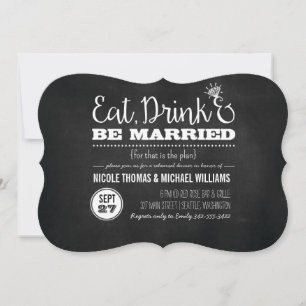 Comer, beber y estar casados Invitación a la cena