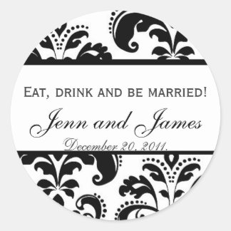 Comer, beber y ser Pegatinas casados