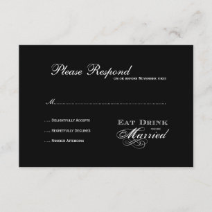 Comer Bebida y ser casada con rsvp