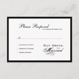 Comer Bebida y ser casada con rsvp
