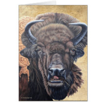 Comer búfalo marrón