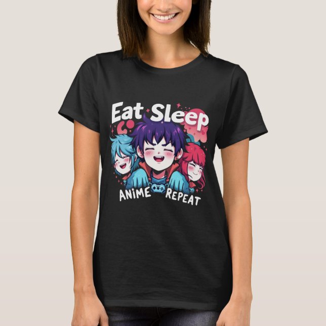 Comer Camisetas de Manga Repetidos de Anime de Sue (Anverso)