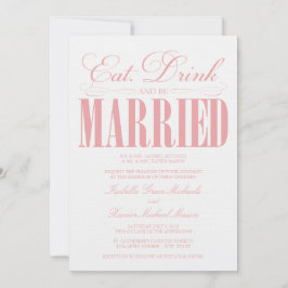 Comer de coral, beber y estar casada | Invitación 