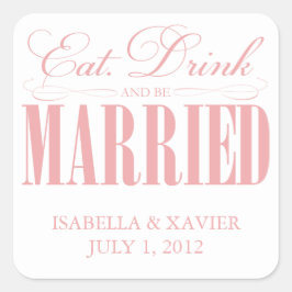 Comer de coral, beber y estar casada | PEGATINAS