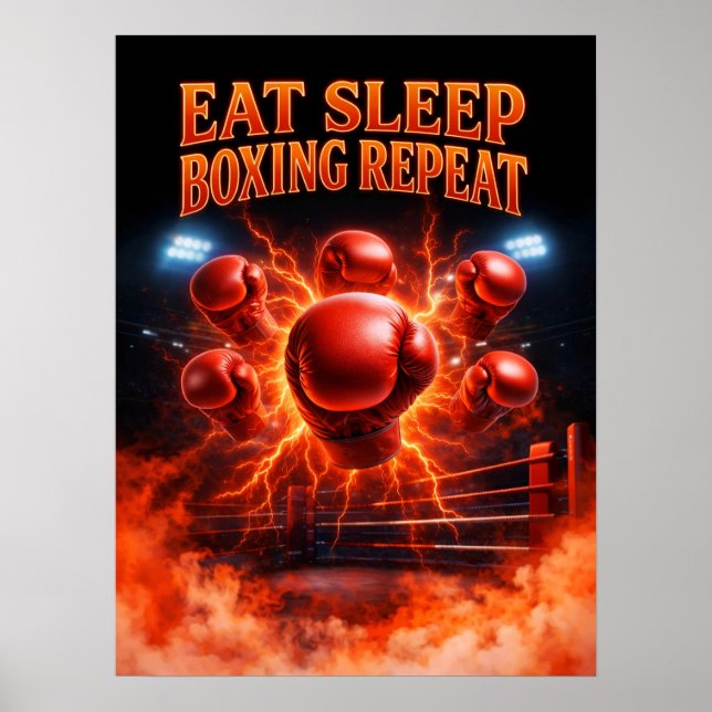 Comer Dormir Boxeo Repetir Arte (Frente)