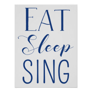 Comer, dormir, cantar Poster