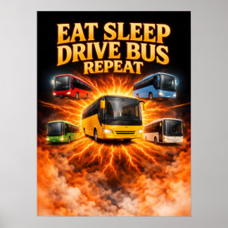 Comer Dormir Conducir Autobús Arte