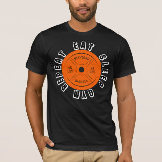 Comer Dormir Gimnasio Repetir Camiseta de Gimnasio