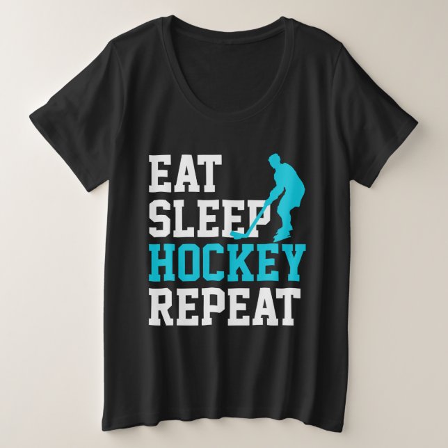Comer Dormir Hockey Repetir (Anverso del diseño)