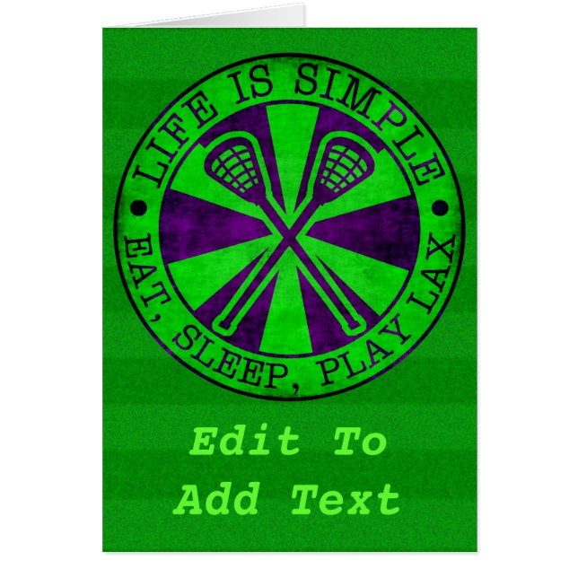 Comer, Dormir, Jugar Lacrosse (Frente)