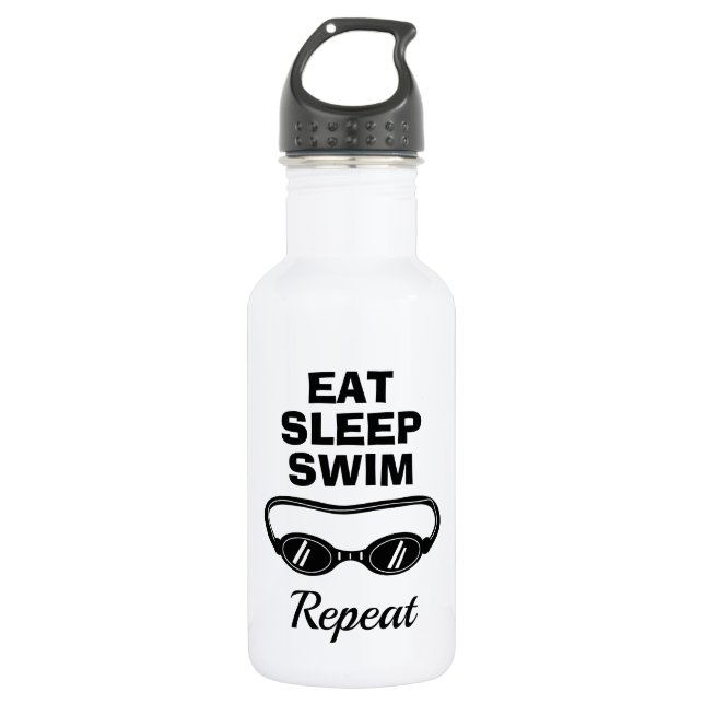 Comer dormir nadar repetir botella de agua para na (Anverso)
