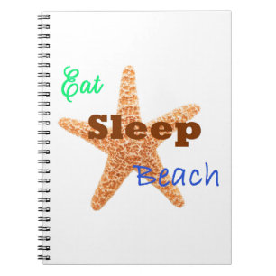 Comer Dormir Playa - Cuaderno