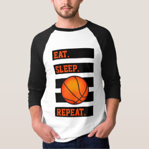 Comer.Dormir. 🏀.Repetir. Camiseta de amante del b